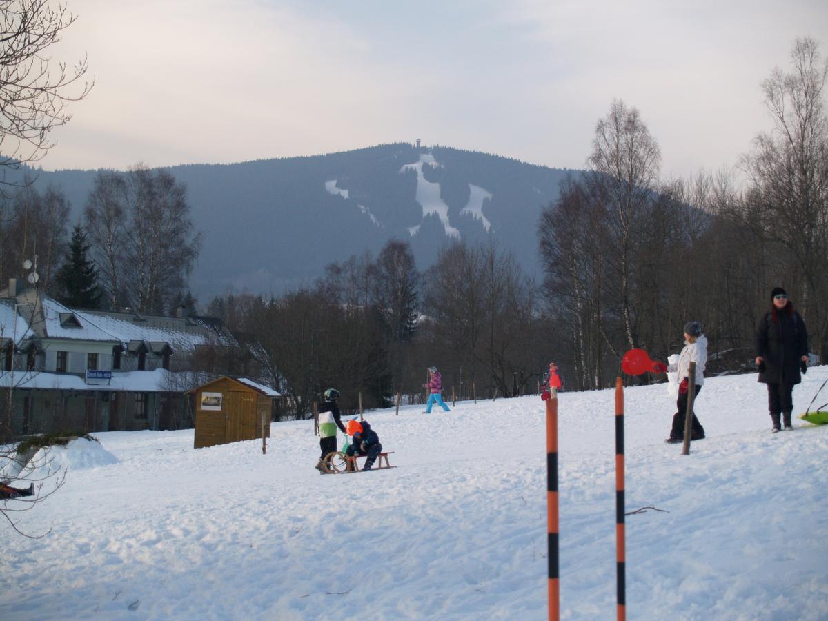 Chata Obzor Zelezna Ruda Bagian luar foto